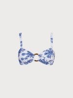 Ruched Cutout Floral Bikini Top - Image 10
