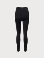 Black Natural Waisted Leggings 25" - Image 9