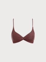 Brown Twist Backless Bikini Top - Image 7