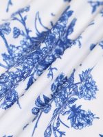 Blue Floral Cover-up Skirt - Image 6