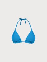 Blue Reversible Halter Triangle Bikini Top - Image 6