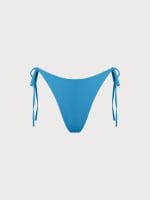 Blue Reversible Tie Bikini Bottom - Image 7