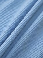 Blue Ruched Low Waisted Bikini Bottom - Image 10