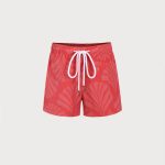 Boys' Red Floral Swim Shorts