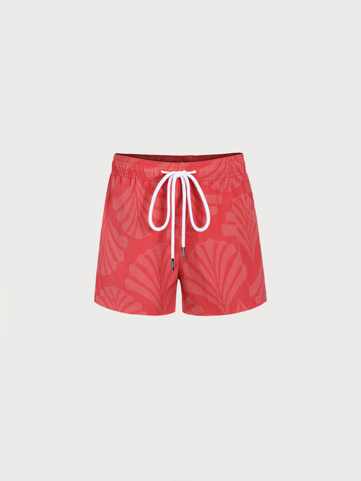 boys_-woven-nail-spandex-swim-shorts-sustainable-boys_clothing-ajyrg8 Boys' Red Floral Swim Shorts - Image 1