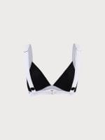 Contrast Trim Triangle Bikini Top - Image 12
