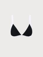 Contrast Trim Triangle Bikini Top - Image 11