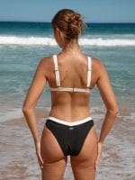 Contrast Trim Triangle Bikini Top - Image 7