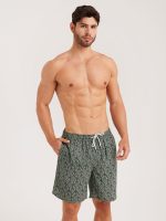 Hapnix® -Men's Green 7" Swim Trunks - Image 5