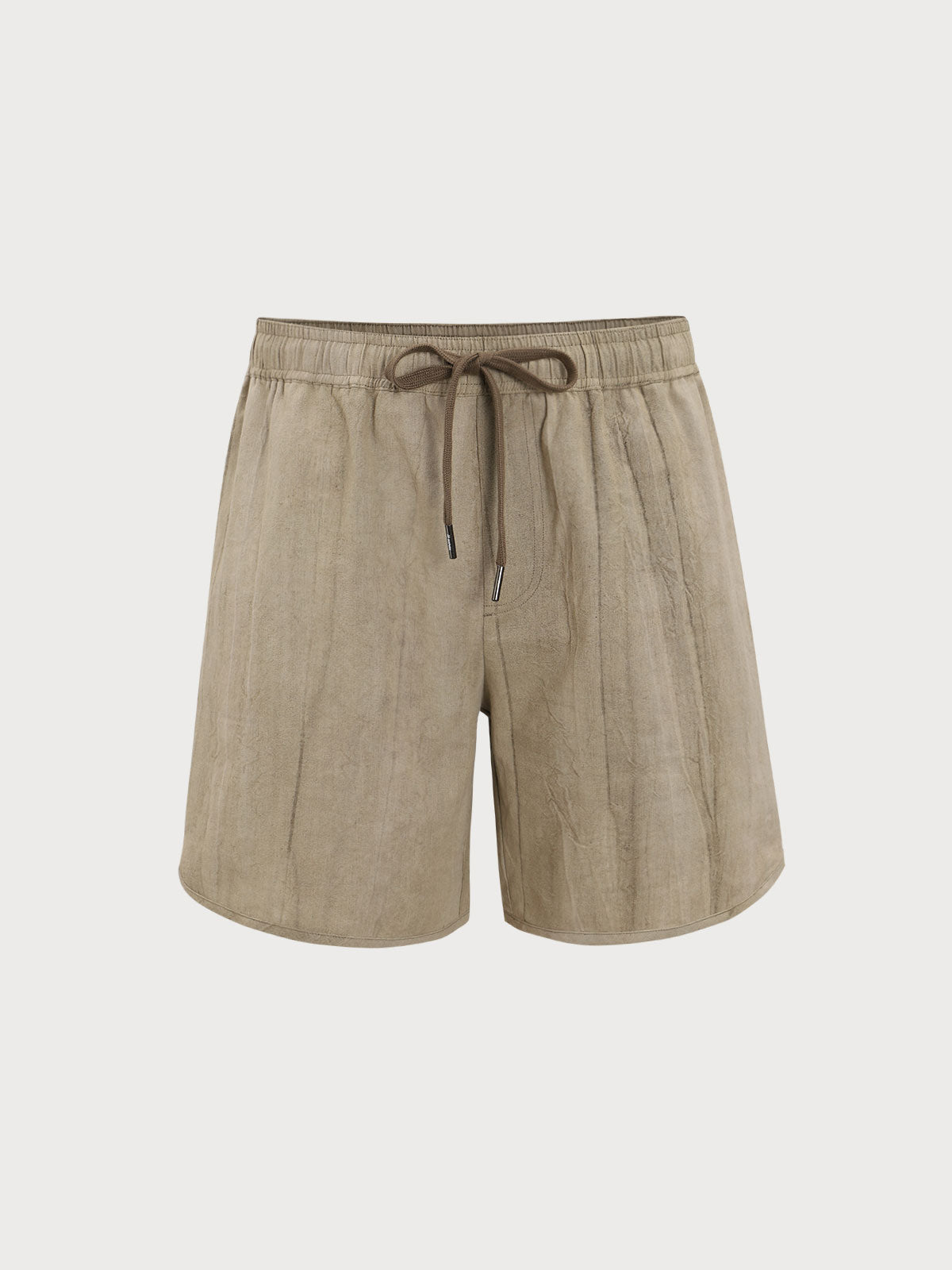 men_-s-woven-linen-swim-shorts-khaki-sustainable-men_s_beach_shorts-eijav1 Hapnix® - Khaki Linen Beach Shorts - Image 1