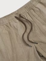 Hapnix® - Khaki Linen Beach Shorts - Image 3