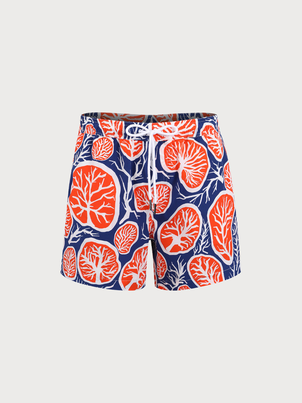 men_-s-woven-nail-spandex-swim-shorts-multi-sustainable-men_s_beach_shorts-bgb7h3 Hapnix® - Men's 5" Red Fruit Swim Trunks - Image 1