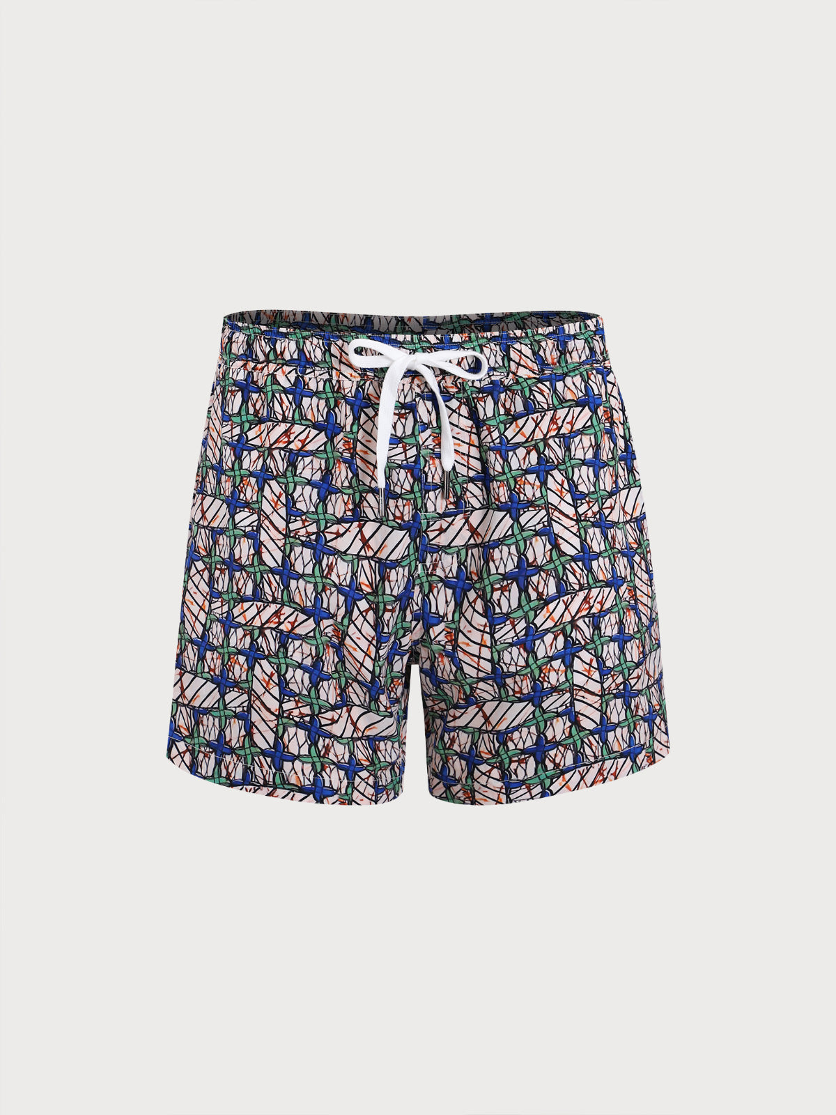 men_-s-woven-nail-spandex-swim-shorts-multi-sustainable-men_s_beach_shorts-yshgzc Hapnix® - Men's 5" Multi Swim Shorts - Image 1