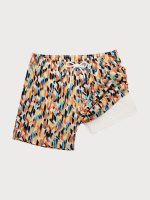 Hapnix® - Men's 5" Yellow Print Swim Trunks - Image 6