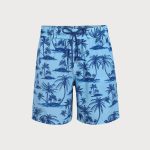 Blue Tree Beach Men's 7" Swimming Trunks