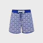 The Navy Waves Men's 5" Swimming Trunks