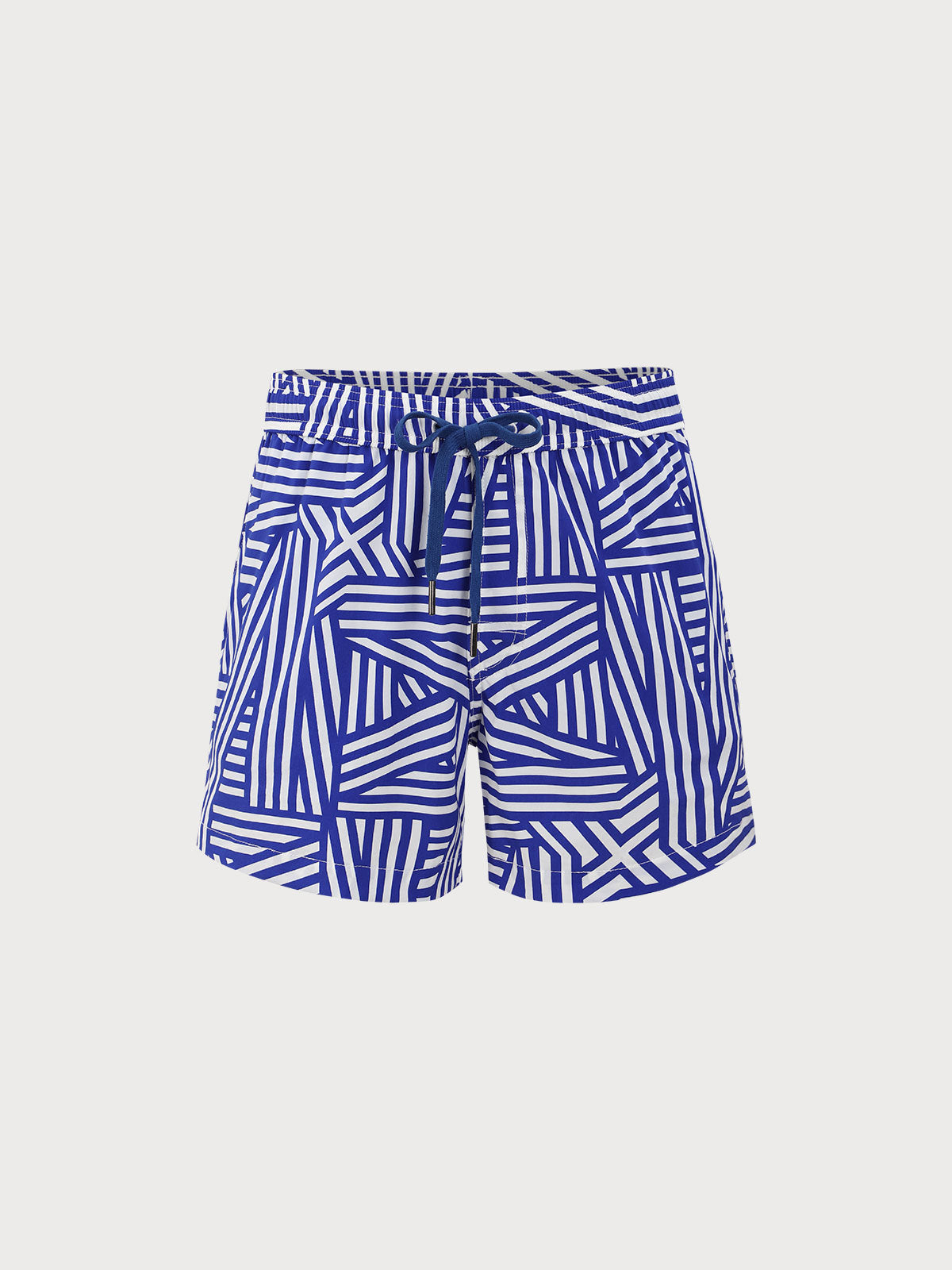 men_-s-woven-nylon-blend-swim-shorts-sustainable-men_s_shorts-cgrwu7 The Navy Geometric Beach Men's 5" Swimming Trunks - Image 1