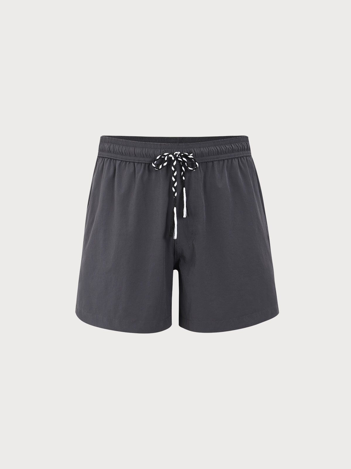 men_-s-woven-nylon-blend-swim-shorts-sustainable-men_s_shorts-gny4kk The Dark Grey Beach Men's 7" Swimming Trunks - Image 1