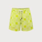 The Fluorescent Green Beach Men's 5" Swimming Trunks