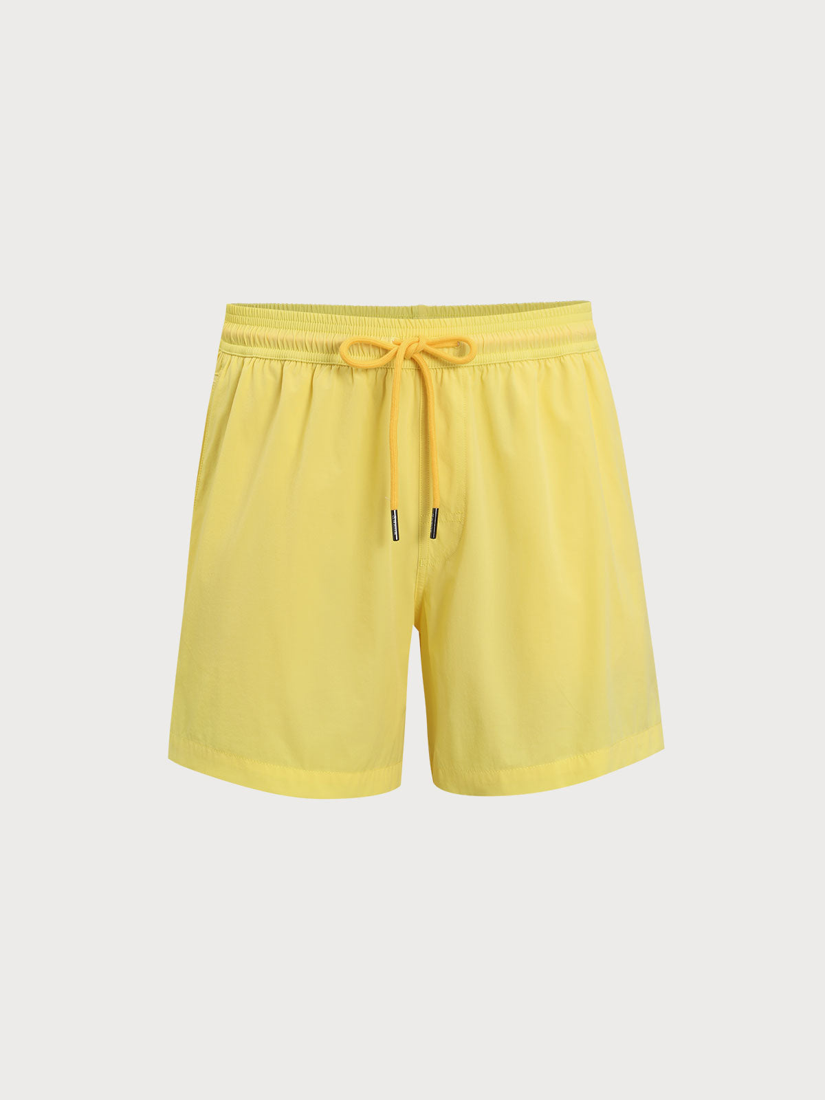 men_-s-woven-nylon-blend-swim-shorts-yellow-sustainable-men_s_shorts-1rumab The Yellow Beach Men's 5" Swimming Trunks - Image 1