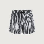 Hapnix® - The Zebra Stripe Men's 5" Swim Trunks