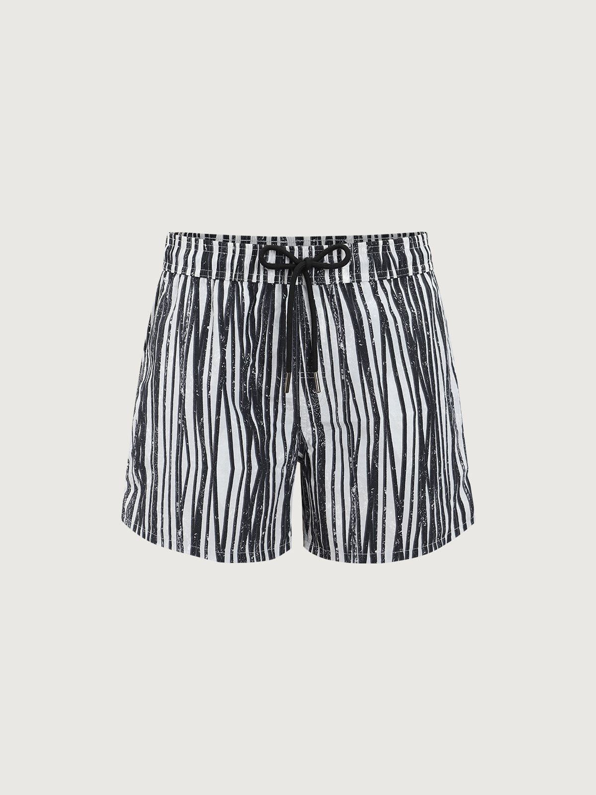 men_-s-woven-nylon-swim-shorts-black-sustainable-men_s_beach_shorts-l2tifx Hapnix® - The Zebra Stripe Men's 5" Swim Trunks - Image 1