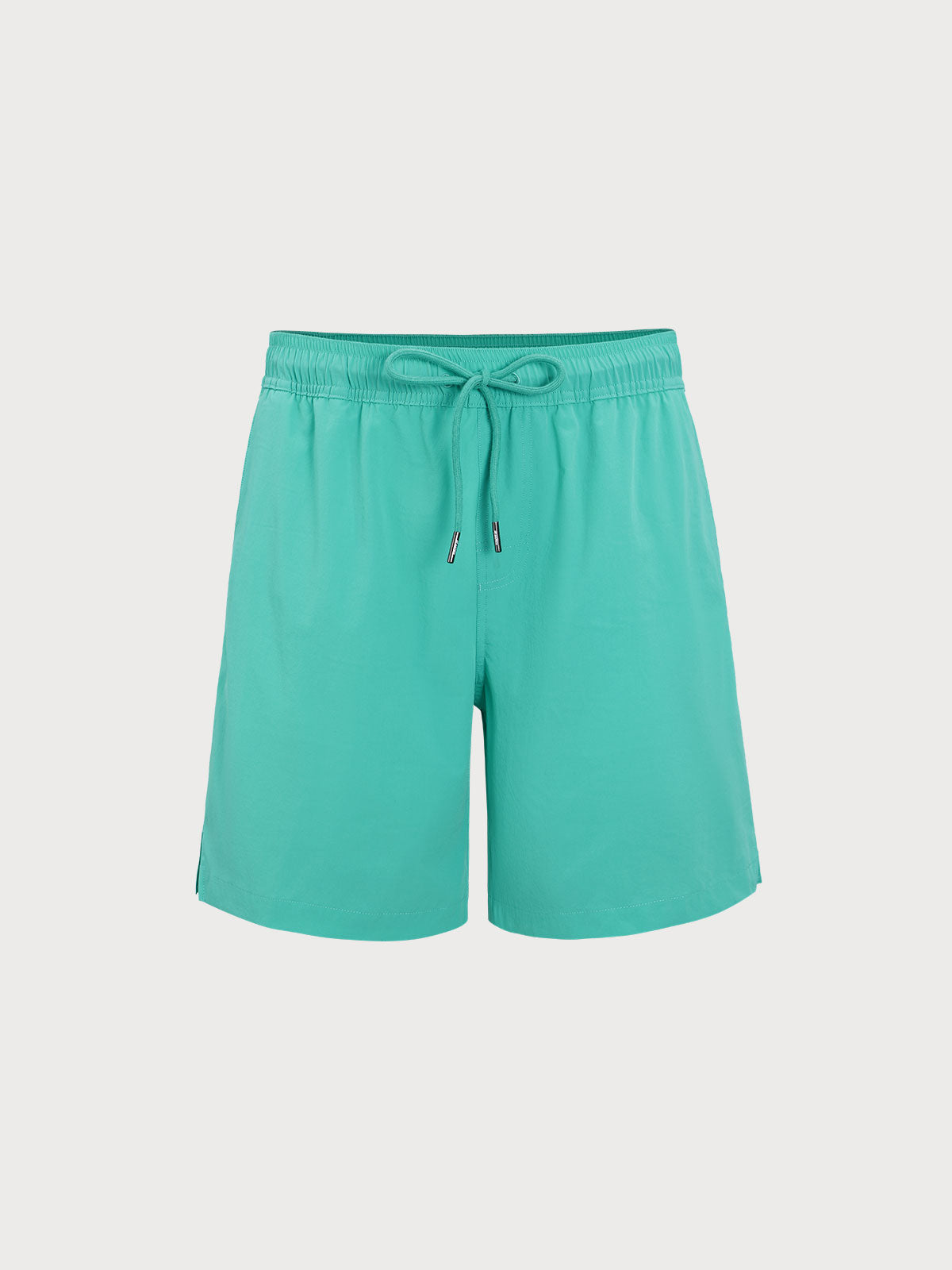 men_-s-woven-nylon-swim-shorts-green-sustainable-men_s_beach_shorts-9zqsfa Hapnix® - Solid Men's 7" Swim Trunks - Image 1