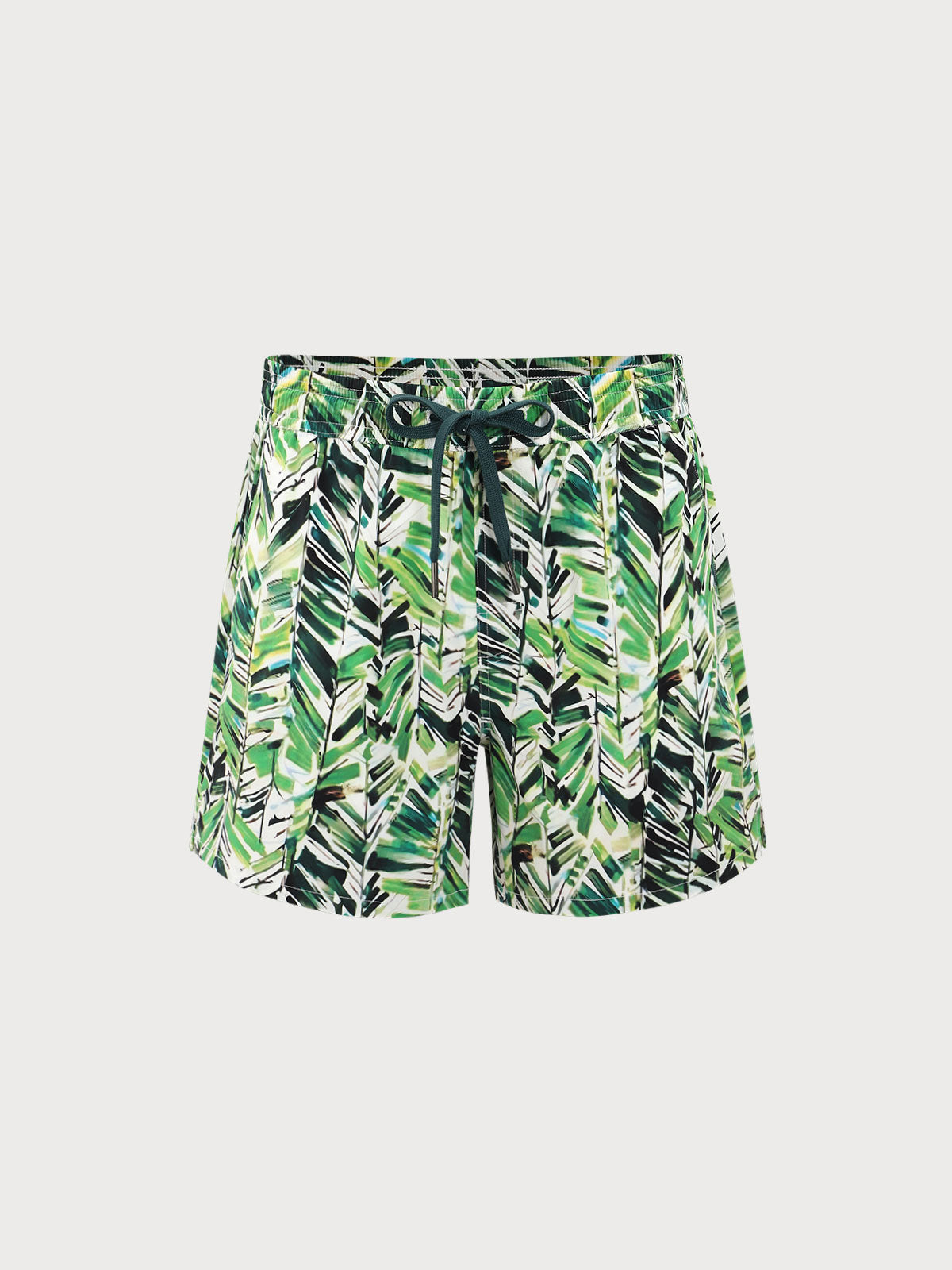 men_-s-woven-nylon-swim-shorts-green-sustainable-men_s_beach_shorts-pusm0u Hapnix® - The Green Jungle Men's 5" Swim Trunks - Image 1