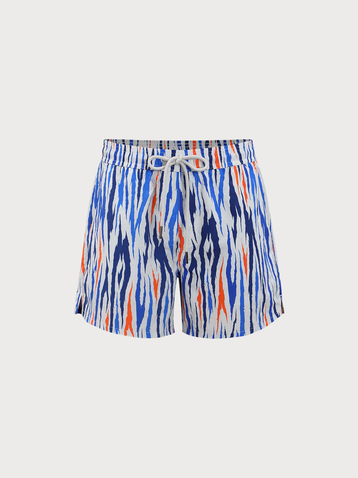 men_-s-woven-nylon-swim-shorts-grey-sustainable-men_s_beach_shorts-spjevl Hapnix® - The Blue Colorblock Men's 5" Swim Trunks - Image 1