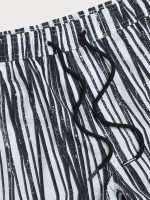 Hapnix® - The Zebra Stripe Men's 5" Swim Trunks - Image 3
