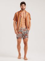 Hapnix®- AfricaⅡ- The Orange Men's 5" Swim Trunks - Image 5