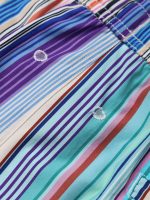 Hapnix® - The Colorful Stripe Men's 5" Swim Trunks - Image 6