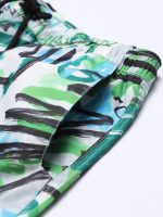 Hapnix® - Men's Green Printed 7" Swim Trunks - Image 9