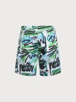 Hapnix® - Men's Green Printed 7" Swim Trunks - Image 8