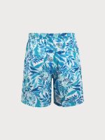 The Blue Leaves Beach Men's 7" Swimming Trunks - Image 2