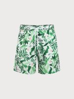 Hapnix® - The Green Floral Men's 7" Swim Trunks - Image 6