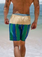 Hapnix® - The Green Contrast 5" Swim Trunks - Image 2