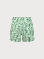 Hapnix® - The Green Stripe Men's 5" Swim Trunks - Image 9