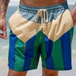 Hapnix® - The Green Contrast 5" Swim Trunks