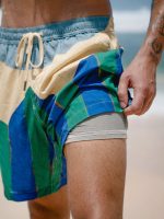 Hapnix® - The Green Contrast 5" Swim Trunks - Image 5