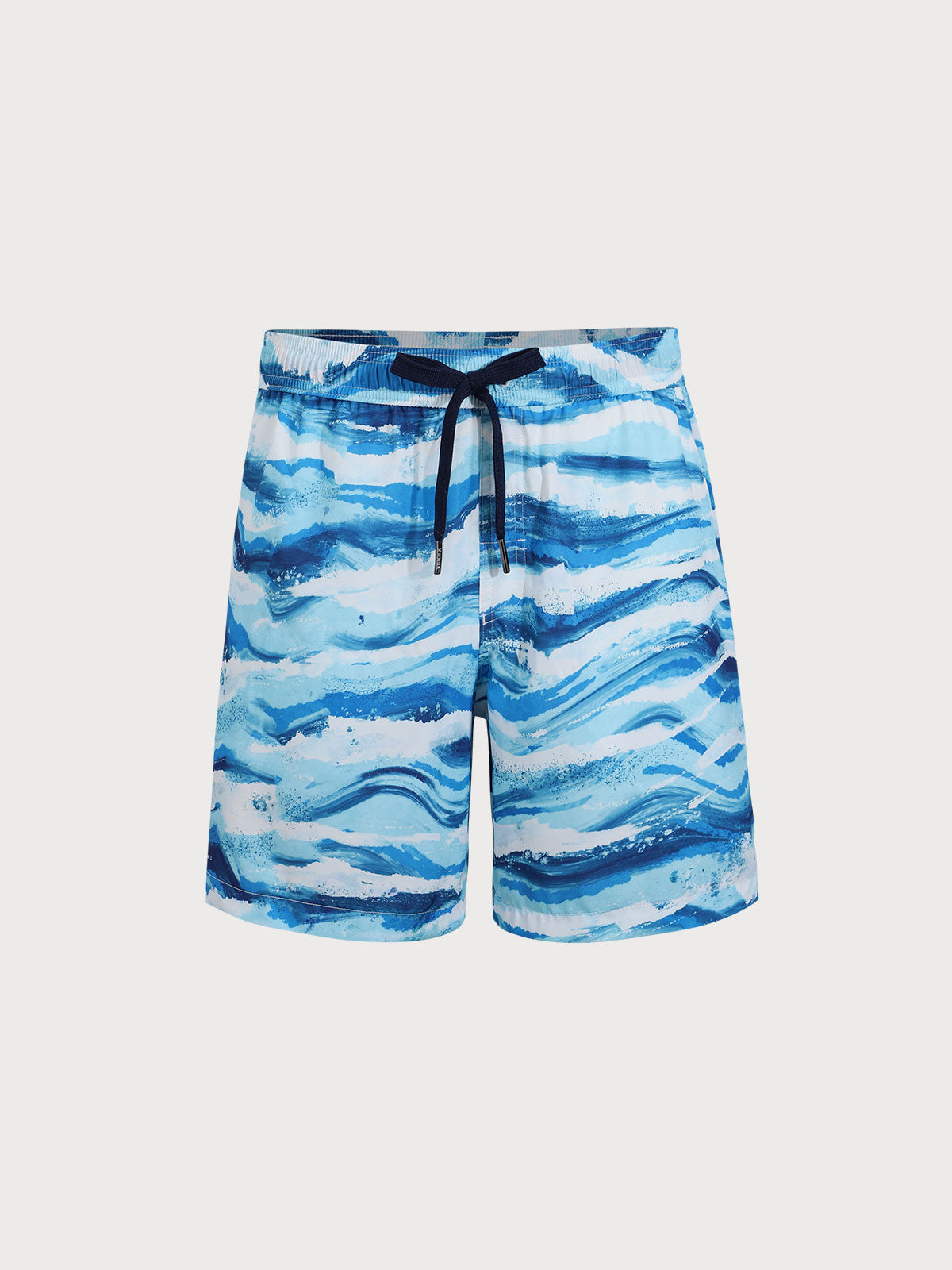men_s-woven-polyester-spandex-swim-shorts-blue-sustainable-men_s_shorts-i69ipj Blue Wave Men's 7" Swimming Trunks - Image 1