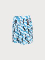Hapnix® - The Blue White Men's 7" Swim Trunks - Image 14