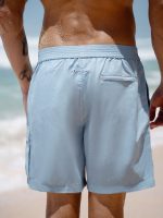 Hapnix® - The Light Blue Men's 5" Swim Trunks - Image 4