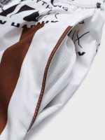 Hapnix® - The Coffee Stripe Men's 7" Swim Trunks - Image 8