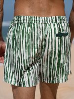 Hapnix® - The Green Rift Men's 5" Swim Trunks - Image 2