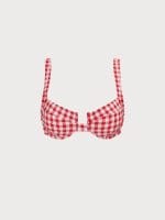 Red Gingham Underwire Bikini Top - Image 13