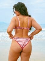 Red Gingham Underwire Bikini Top - Image 7