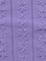 Purple Jacquard Cut-Out One-Piece Swimsuit - Image 8
