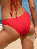 ECONYL® Red Low Waisted Bikini Bottom - Image 3