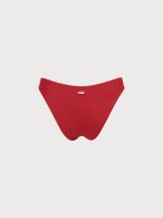 ECONYL® Red Low Waisted Bikini Bottom - Image 7